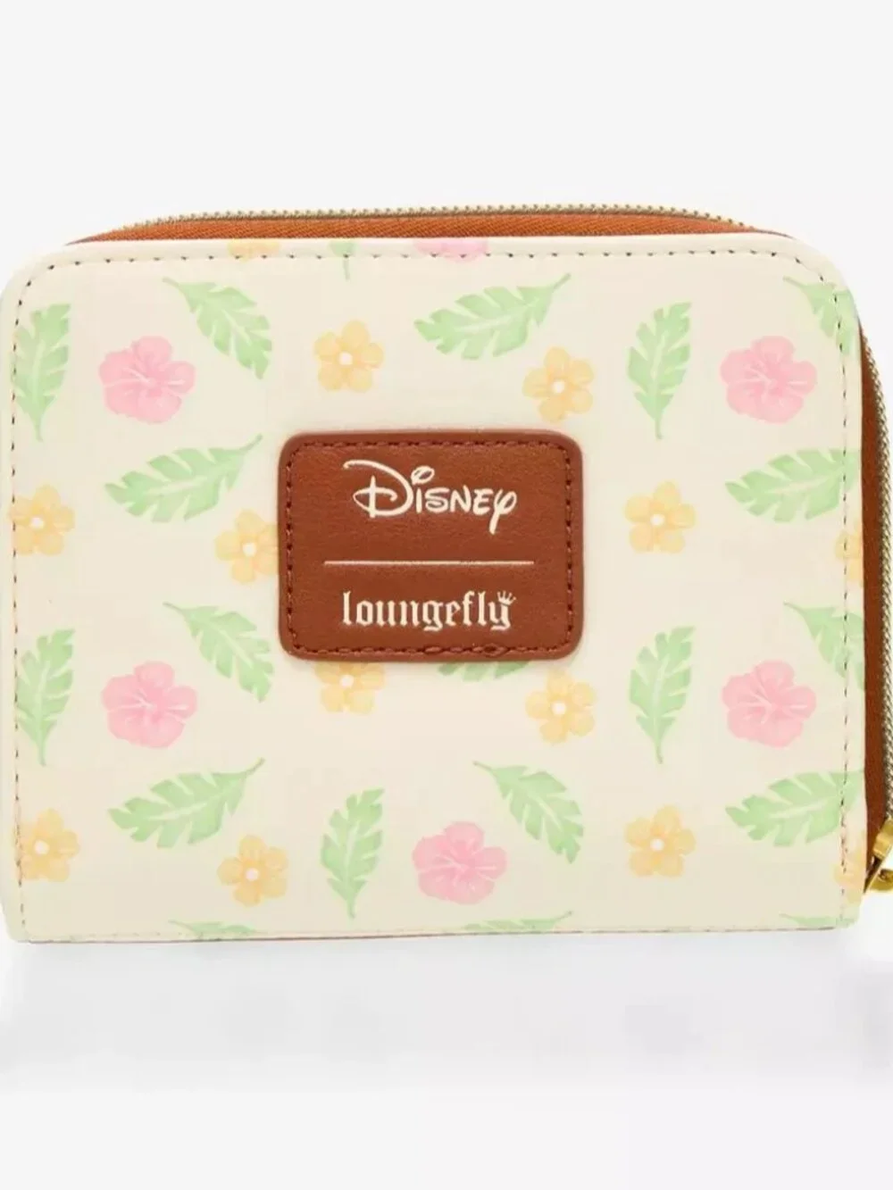 Loungefly Disney Lilo & Stitch Wallet Floral Tropical Ohana Means Family Zip